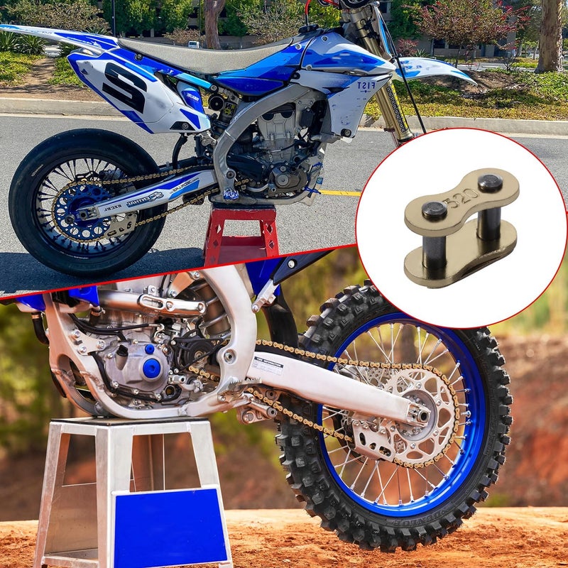KAMIER 520 Chain Master Connect Link Gold for 250cc 300cc Suzuki DR200SE DRZ250 RMZ250 DRZ400 CRF150F CRF250F CRF450R YZ125 YZ250F YZ450F KX125 KX450F KLR650 Pit Dirt Bike Motorcycle ATV Quad Parts - Image 3